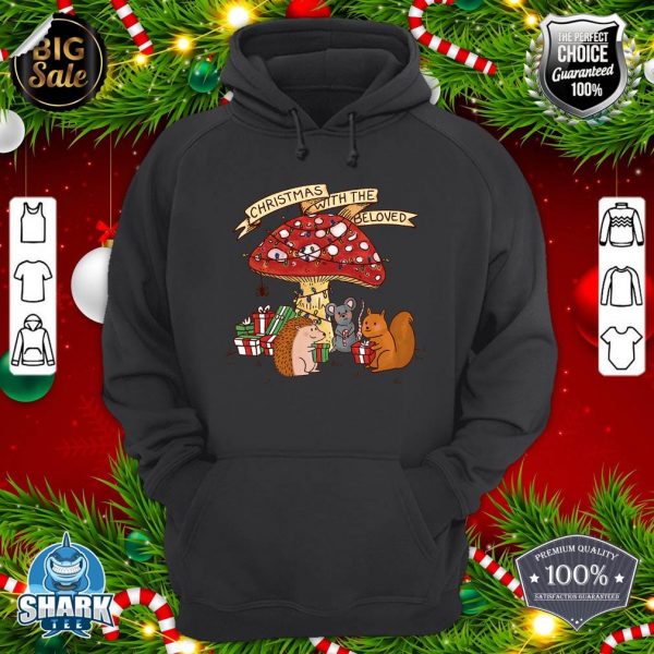 Nice Christmas Mushroom Xmas Lighting Christmas with The Beloved hoodie