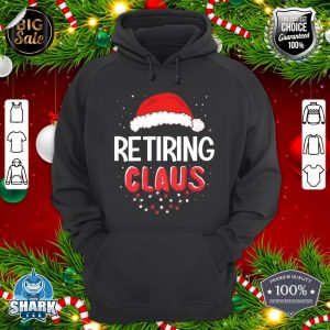 Retiring Santa Claus Christmas Matching Costume hoodie