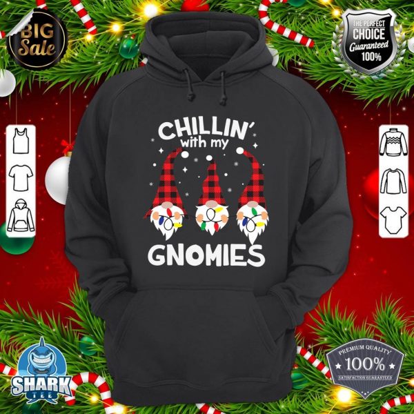 Chillin With My Gnomies Funny Gnome Christmas Pamajas Family hoodie