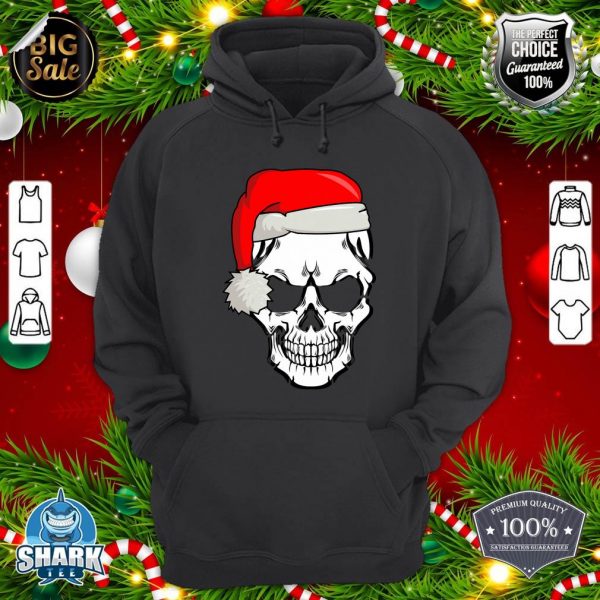 Christmas Skeleton Skull with Christmas Cap hoodie