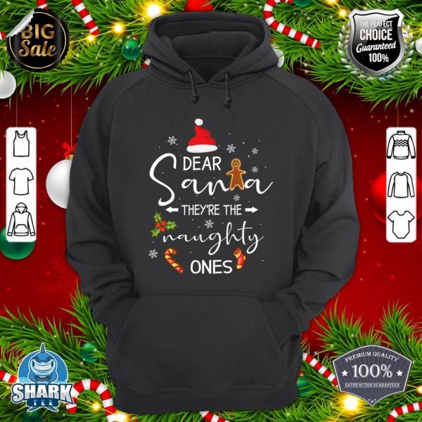 Funny Christmas Couples Shirts Dear Santa It Was Her Fault hoodie