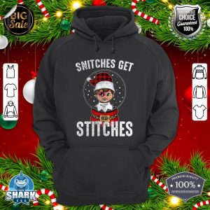 Snitches Get Stitches Christmas Funny Christmas Ball Elf hoodie