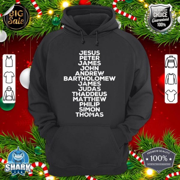 Jesus Christ 12 Apostles Disciples Funny Christmas Religous hoodie