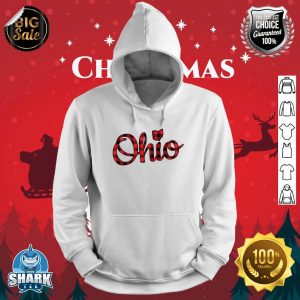 Ohio Buffalo Plaid Christmas Ohio Pride Buckeye State hoodie