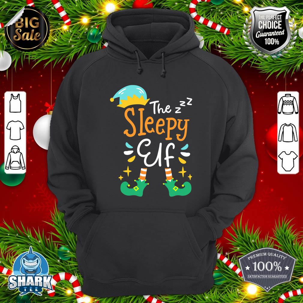 Sleepy Elf Christmas Matching Family hoodie