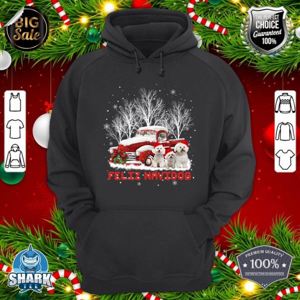 Feliz Navidog Bichon Frise Christmas Dog Lovers hoodie