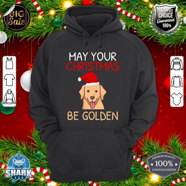 May Your Christmas Be Golden Retriever hoodie