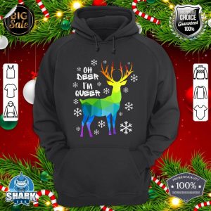 Oh Deer I'm Queer Funny LGBT Gay Lesbian Christmas Premium hoodie