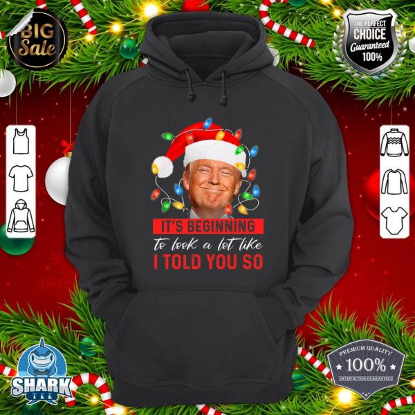 It's Beginning To Look A Lot Like I Told You So Trump Xmas hoodie