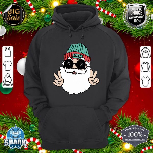 Funny Santa Sunglasses Retro Xmas Christmas Pajama Boy Girl hoodie