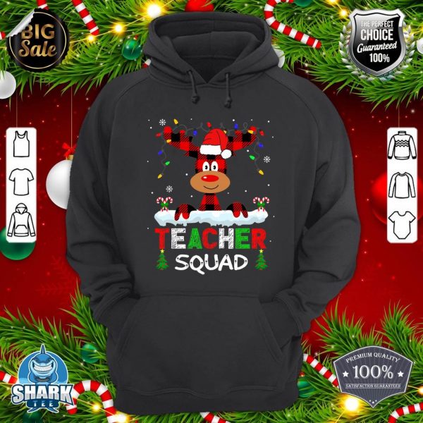 Teacher Squad Reindeer Teach school santa Christmas Xmas hoodie