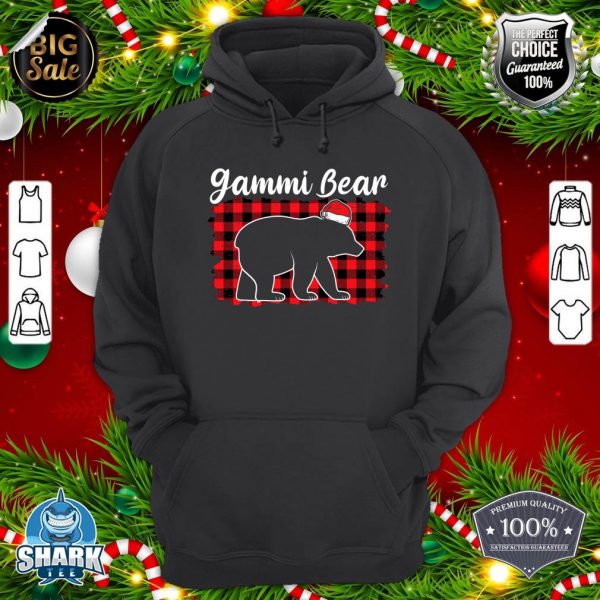 Christmas Gammi Bear Christmas Red Plaid Buffalo Family hoodie