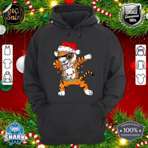 Santa Tiger Christmas Lights Tiger Lover Christmas hoodie