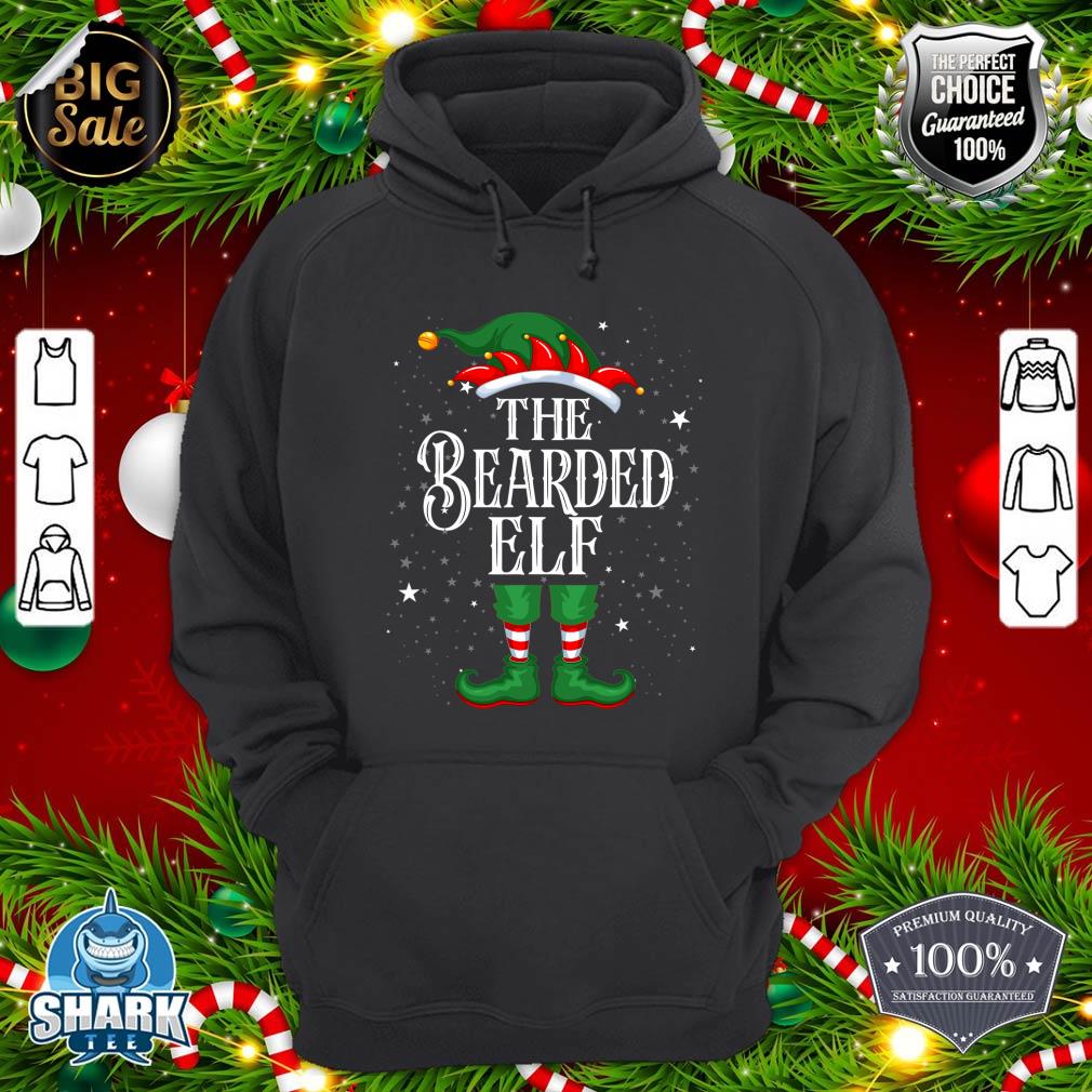 Christmas Elf Matching Family Group Funny The Bearded Elf hoodie