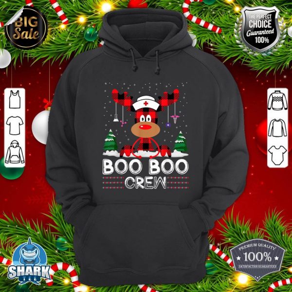 Christmas Boo Boo Crew Funny Xmas Nursing Reindeer Nurse hoodie