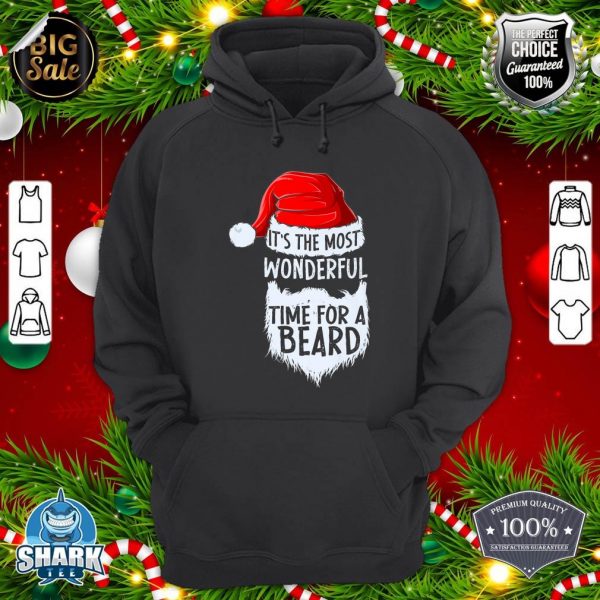 Funny Santa Bearded Christmas Santa Claus Beard Lovers Premium hoodie