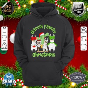 Llama Family Men Women And Kids Garcia Family Christmas hoodie