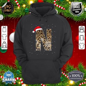 Awesome Letter N Initial Name Leopard Plaid Christmas Pajama hoodie