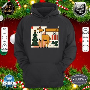 Merry Christmas Reindeer Christmas Tree Gifts 2D Art Design hoodie