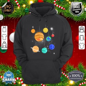 Solar System Space Planets Christmas Decorations hoodie