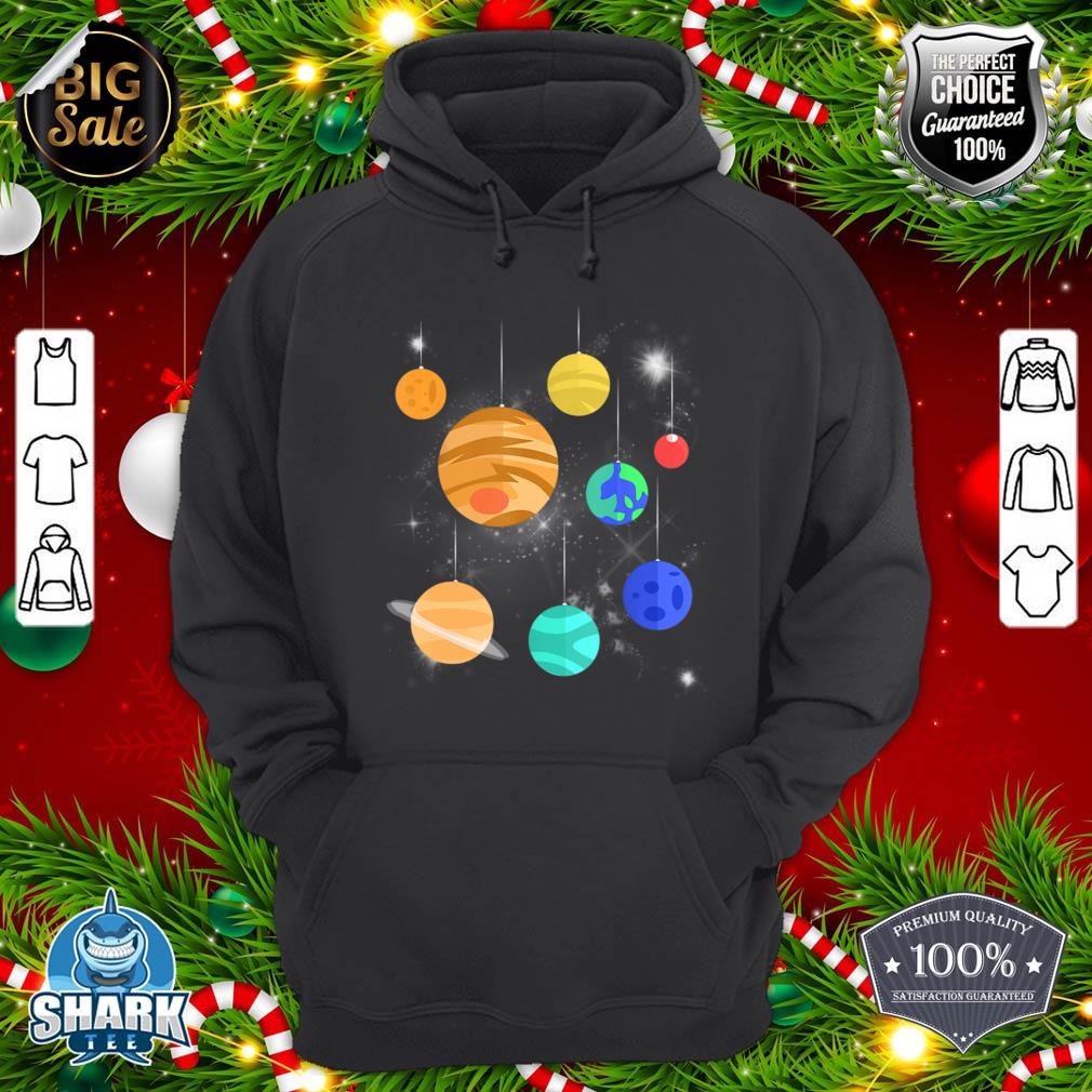 Solar System Space Planets Christmas Decorations hoodie