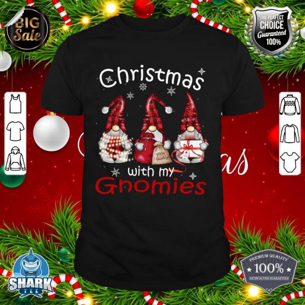 Gnome Family Christmas for Women Men Buffalo Plaid shirt