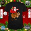 Matching Family Funny Santa Riding Kiwi Bird Christmas shirt