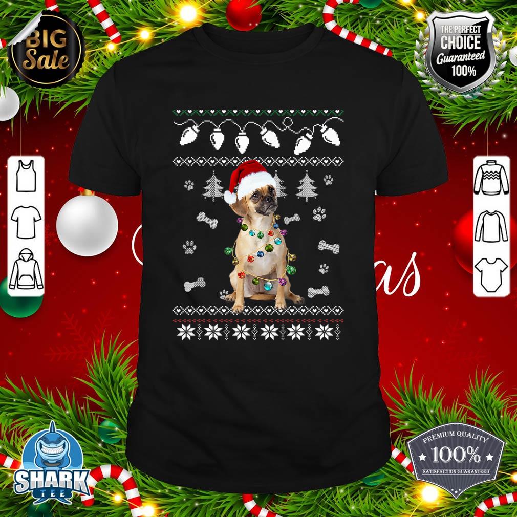 Puggle Christmas Dog Light Ugly Sweater shirt