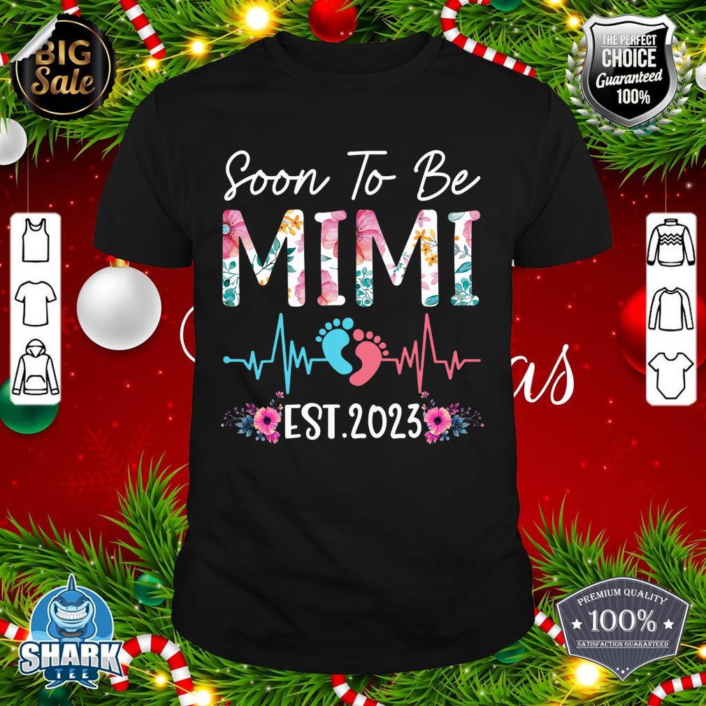 Soon to be Mimi Mothers Day Christmas First Time Mom shirt