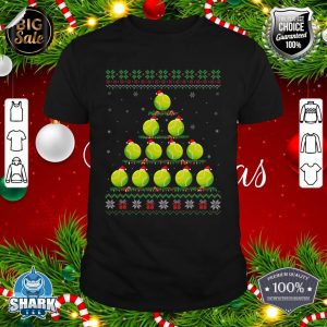 Matching Ugly Christmas Ornament Decor Tennis Balls Tree shirt