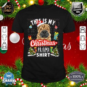 Shar Pei Christmas This Is My Christmas Pajama Shar Pei Dog Premium shirt
