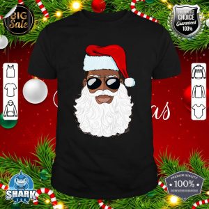Santa Claus Black Xmas Santa Afro African American Proud Premium shirt