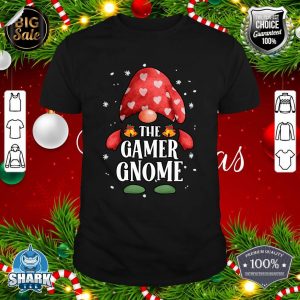 Funny Christmas The Gamer Gnome Gamer Pajama Playing shirt