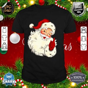 Cool Vintage Christmas Santa Claus Face shirt