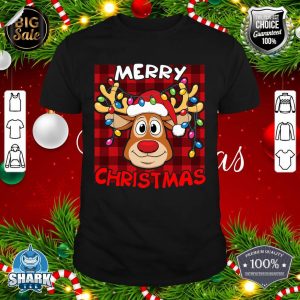 Merry Christmas Funny Reindeer Xmas Matching Family shirt