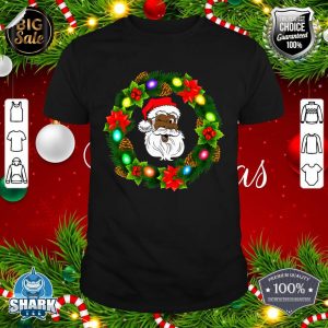 Black Family Merry Christmas African American Santa shirt