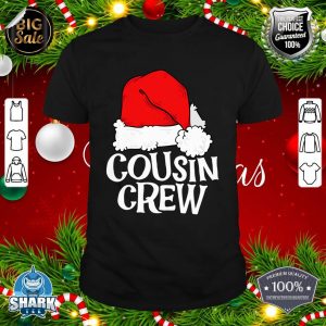 Cousin Crew Family Group Matching Christmas Pajama Party shirt