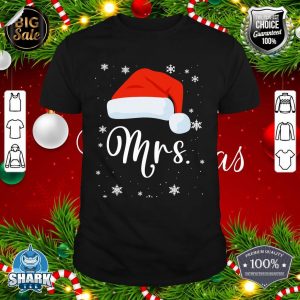 Mr and Mrs Claus Couples Matching Christmas Pajamas Santa shirt