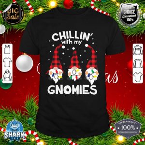 Chillin With My Gnomies Funny Gnome Christmas Pamajas Family shirt