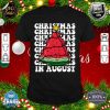 Christmas In August Funny Watermelon Xmas Tree shirt
