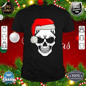 Christmas Skeleton Skull with Christmas Cap shirt