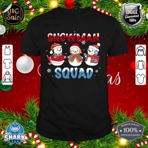 Snowman Squad Snow Christmas Xmas Happy Holiday Boy Girl Kid shirt