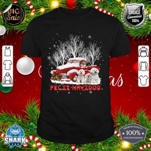 Feliz Navidog Bichon Frise Christmas Dog Lovers shirt