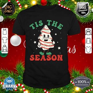 Tis The Season Tree Xmas Retro Christmas Family Boy Girl Kid shirt