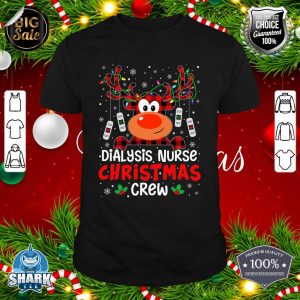 Dialysis Nurse Christmas Crew Cute Reindeer Love Nurse Life shirt