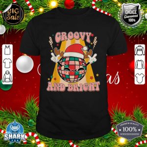 Groovy and Bright Retro Christmas Disco Ball Christmas shirt