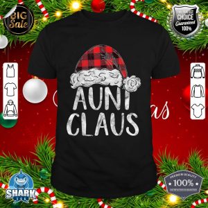 Aunt Claus Christmas Costume Gift Santa Matching Family Xmas shirt
