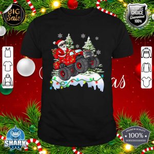 Christmas Santa Claus Riding Monster Truck Funny Christmas shirt