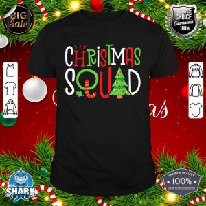 Christmas Squad Funny Xmas Tree Family Matching Pajamas Boys shirt