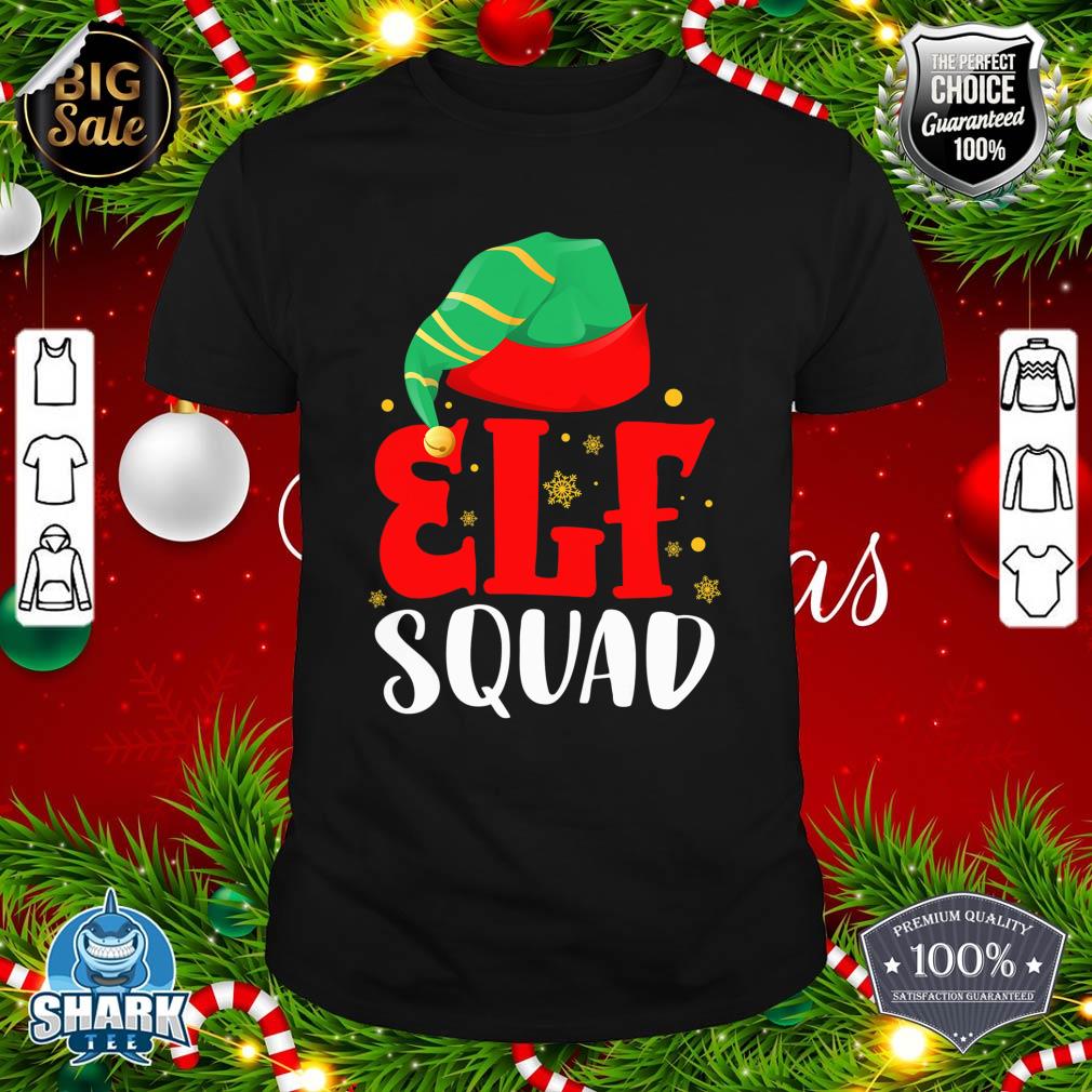 Elf Squad Family Group Matching Christmas Pajama Party shirt